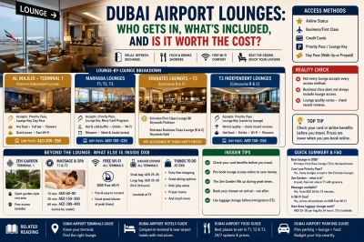 Dubai Airport Lounges: Who Gets In, What's Included, and Is It Worth the Cost?