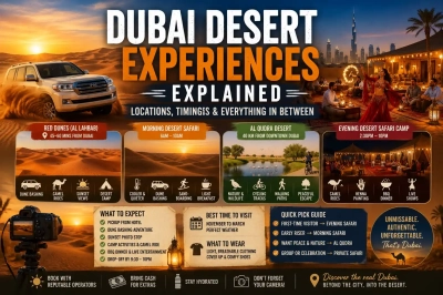 Dubai Desert Experiences Explained: Locations, Timings & Everything In Between